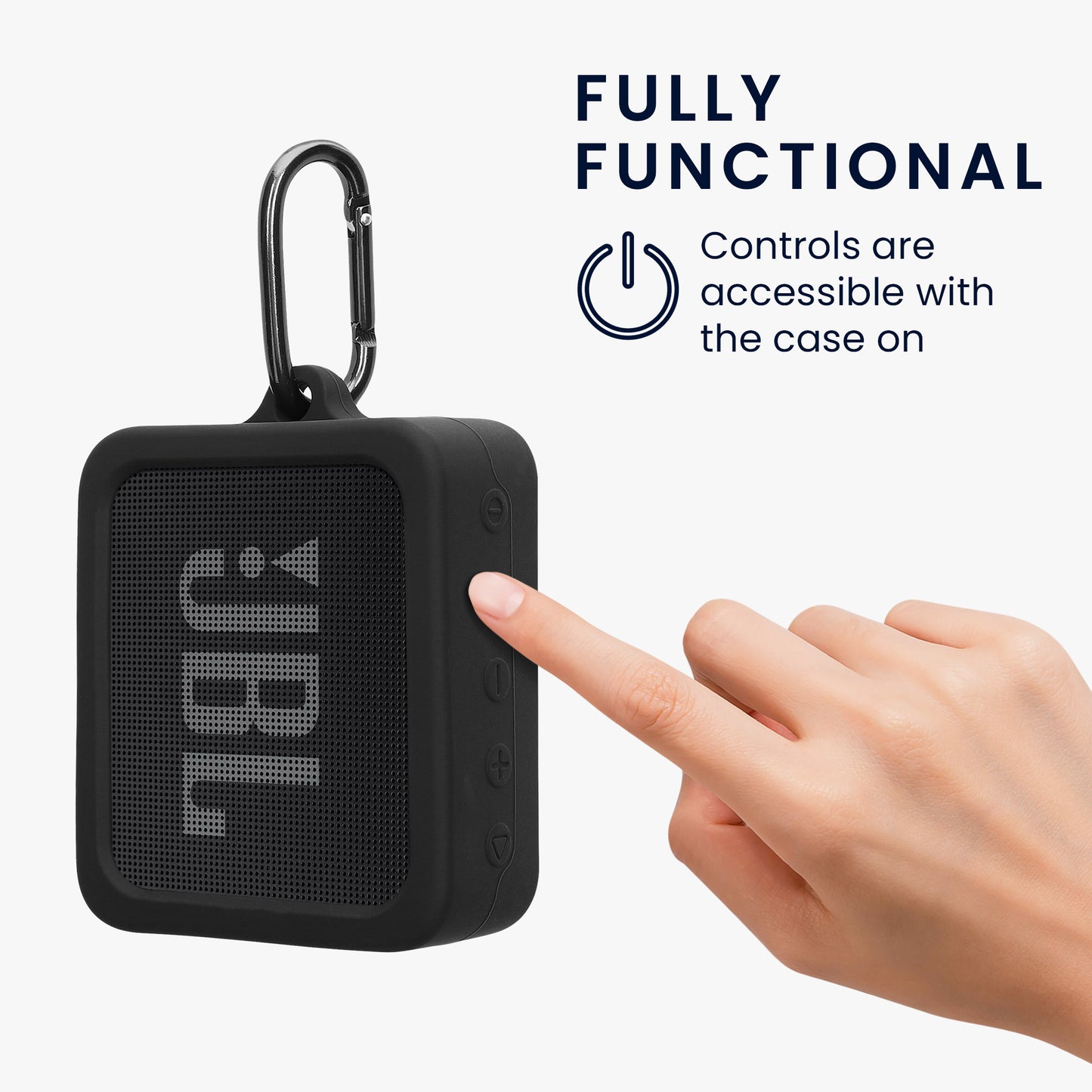 kwmobile Case Compatible with JBL Go Essential Protective Case for Mini Speaker Cover Bluetooth Speaker