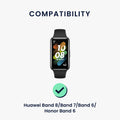 kwmobile Sports Bracelet compatible with Huawei Band 9 / Band 8 7 6 Pro / Honor Band 7 6 with Protective Bumper