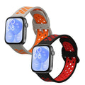 kwmobile 2x Uhrenarmband für Huawei Watch Fit 3 Armband - Fitnesstracker Band Set aus TPU Silikon - Ersatzarmband Smartwatch - Schwarz Rot Grau Orange Schwarz  [dsg03]
