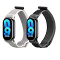 kwmobile 2x Uhrenarmband für Xiaomi Mi Band 10 / Mi Band 9 / 8 Armband - Fitnesstracker Band Set aus Nylon - Ersatzarmband Smartwatch - Schwarz Dunkelgrau Grün Schwarz  [dsg01]