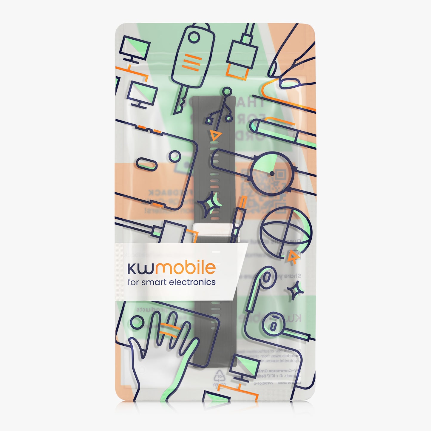 kwmobile Silicone Watch Strap for Huawei Watch D Wristband Replacement Band for Fitness Tracker Replacement Strap Smartwatch