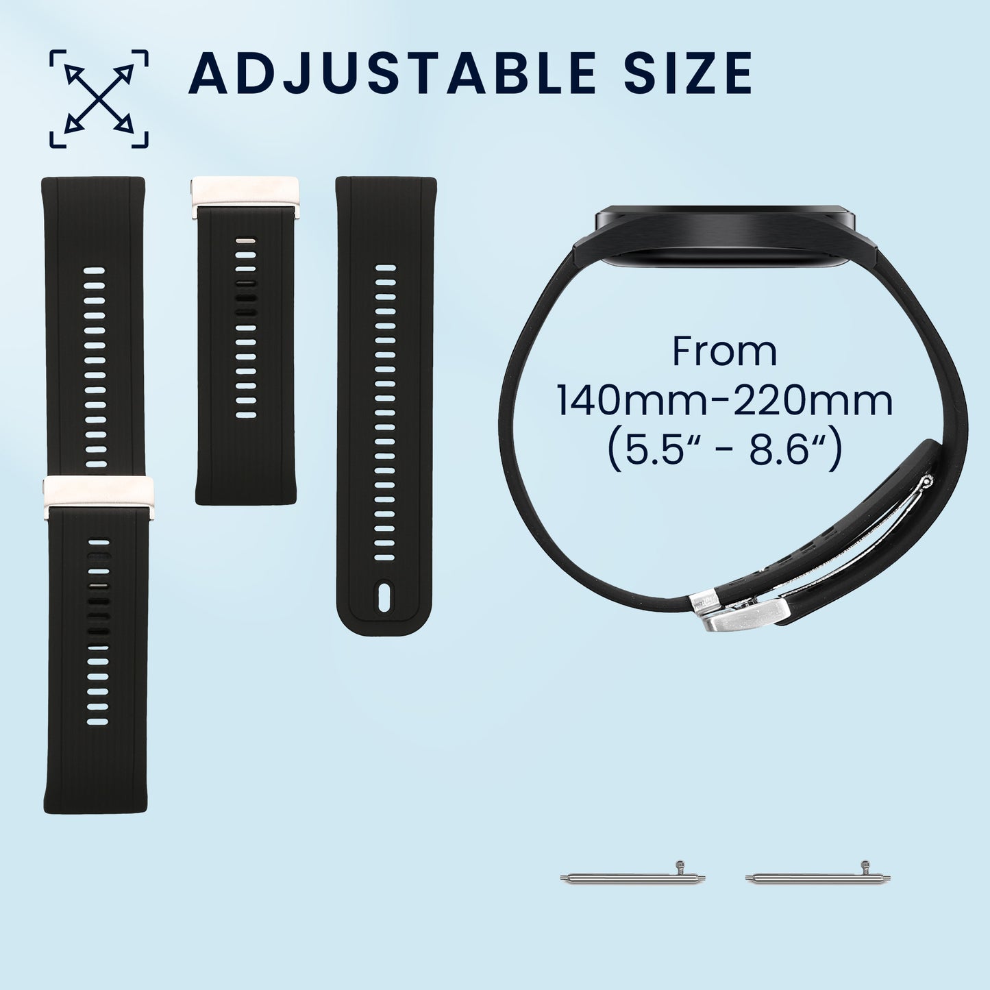 kwmobile Silicone Watch Strap for Huawei Watch D Wristband Replacement Band for Fitness Tracker Replacement Strap Smartwatch