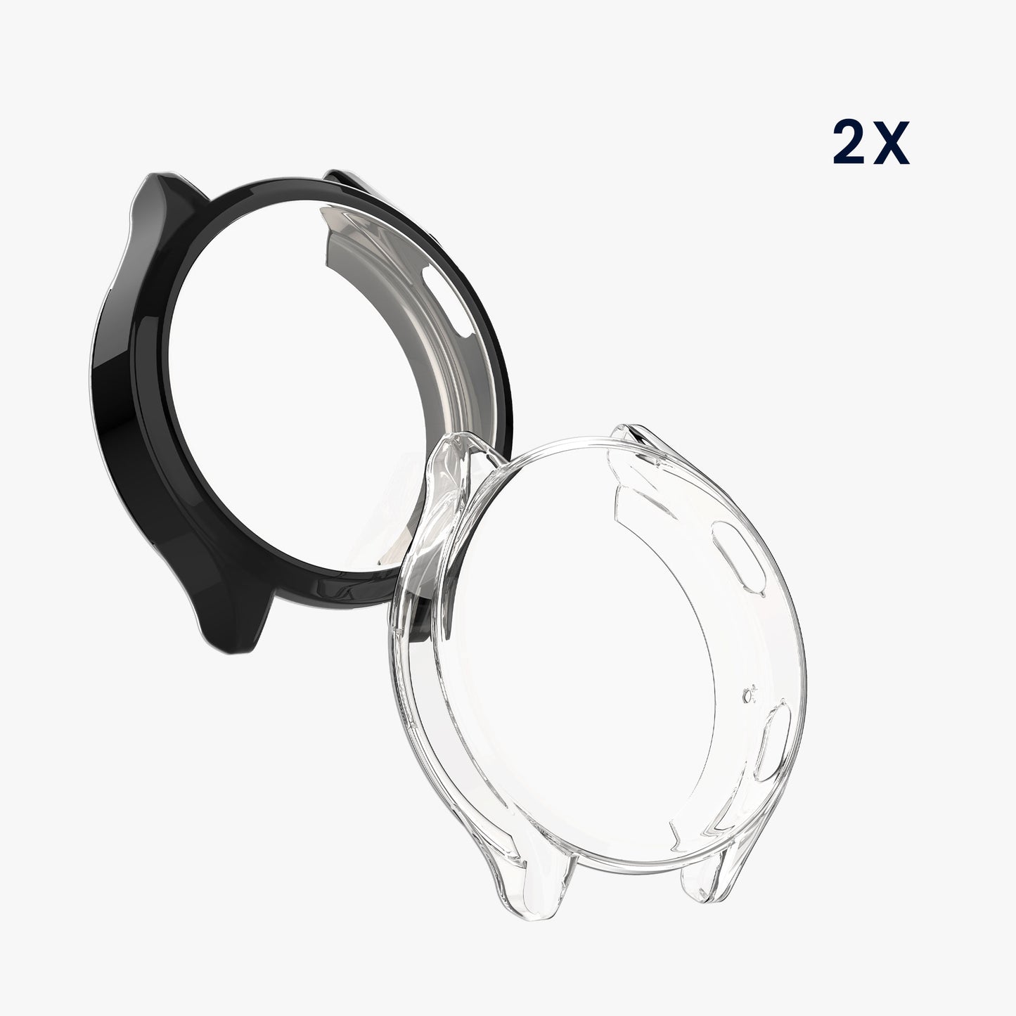 kwmobile Protective Case for Xiaomi Watch 2 Fullbody Display Cover Set