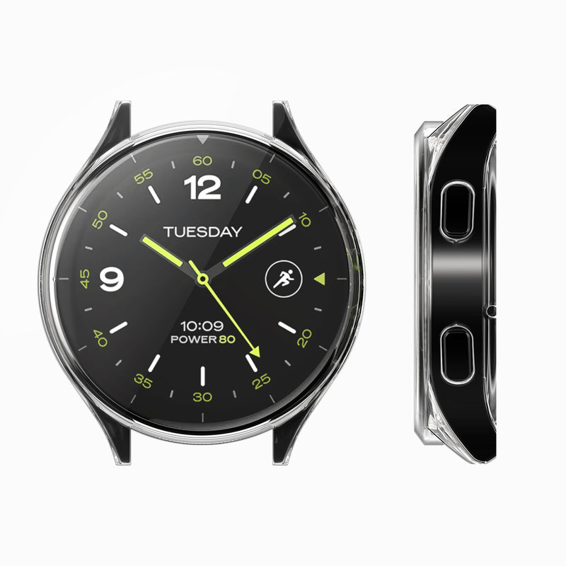 kwmobile Protective Case for Xiaomi Watch 2 Fullbody Display Cover Set