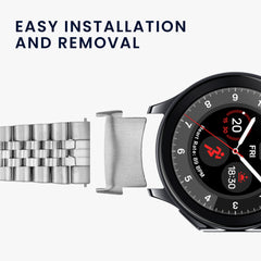 kwmobile Adapter mit 22mm Bandbreite kompatibel mit OnePlus Watch 2 / OPPO Watch X Uhrenarmband - Smartwatch Armband