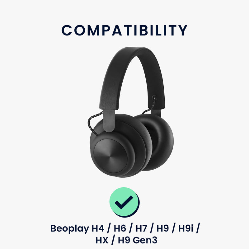 kwmobile Ear Pads for Beoplay H4 / H6 / H7 / H9 / H9i / HX / H9 Gen3 Ear Cushions Replacement Earpads Headphone Spare Parts Headphone Replacement Pads for Over Ear Headphones