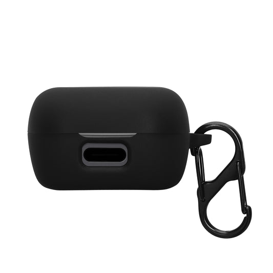 kwmobile Hülle kompatibel mit Sennheiser ACCENTUM True Wireless Kopfhörer - Silikon Schutzhülle Etui Case Cover Schoner in Schwarz Schwarz  