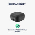 kwmobile Case compatible with Sennheiser ACCENTUM True Wireless Headphones