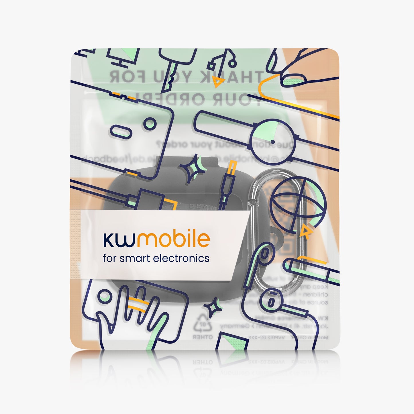 kwmobile Case compatible with JBL Live Flex 3 / Live Buds 3 / Live Beam 3 Headphones