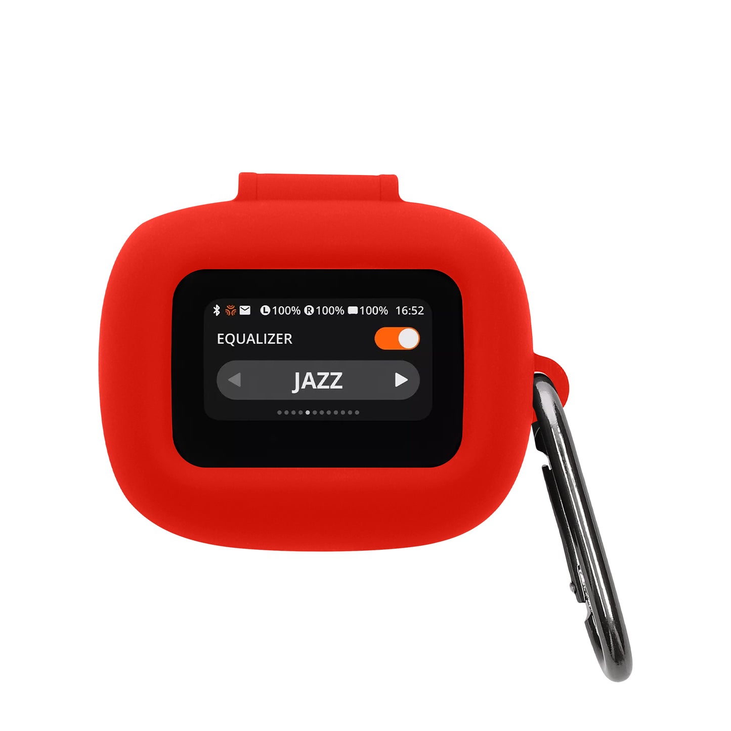 kwmobile Hülle kompatibel mit JBL Live Flex 3 / Live Buds 3 / Live Beam 3 Kopfhörer - Silikon Schutzhülle Etui Case Cover Schoner in Rot Rot  