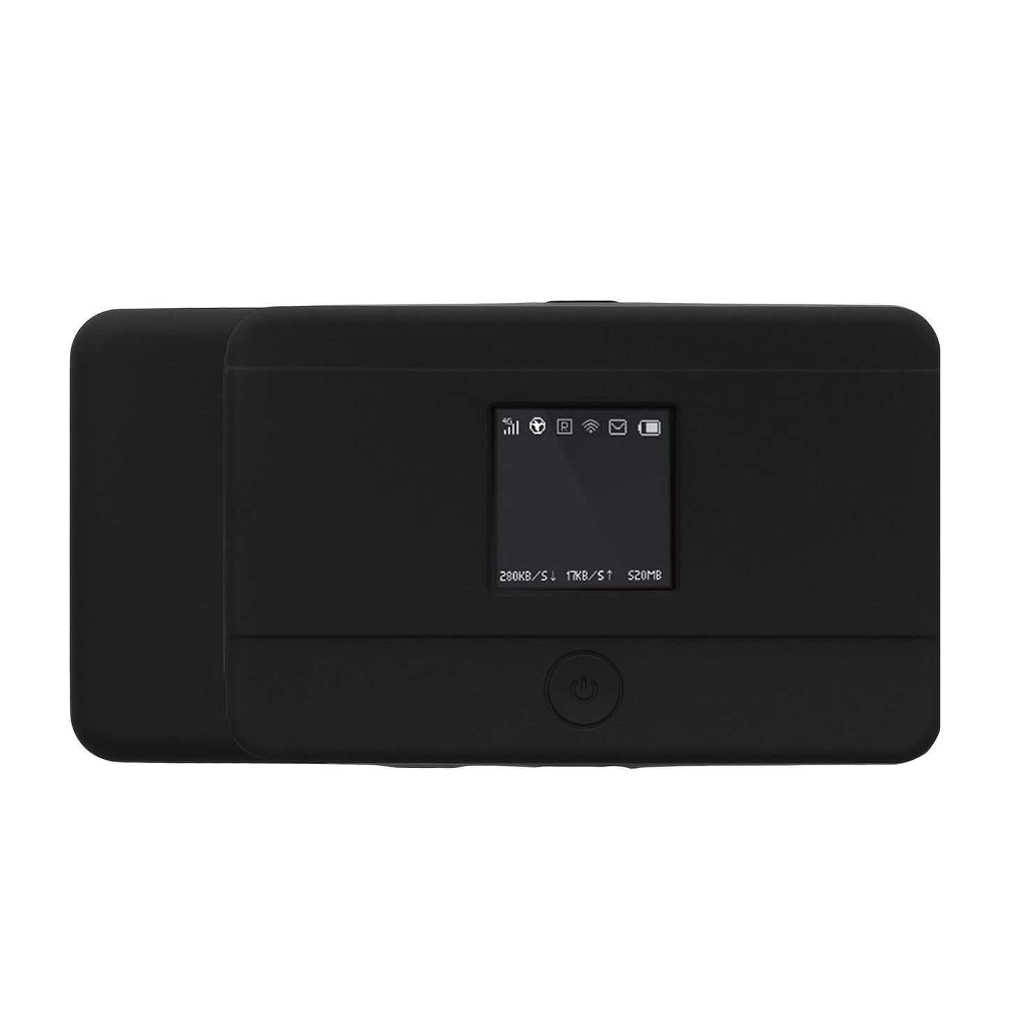 kwmobile Hülle kompatibel mit TP Link M7350 4G Case - Tasche für mobiles WLAN - Router Cover mobiler Hotspot - Wi-Fi Zubehör Schwarz Schwarz  