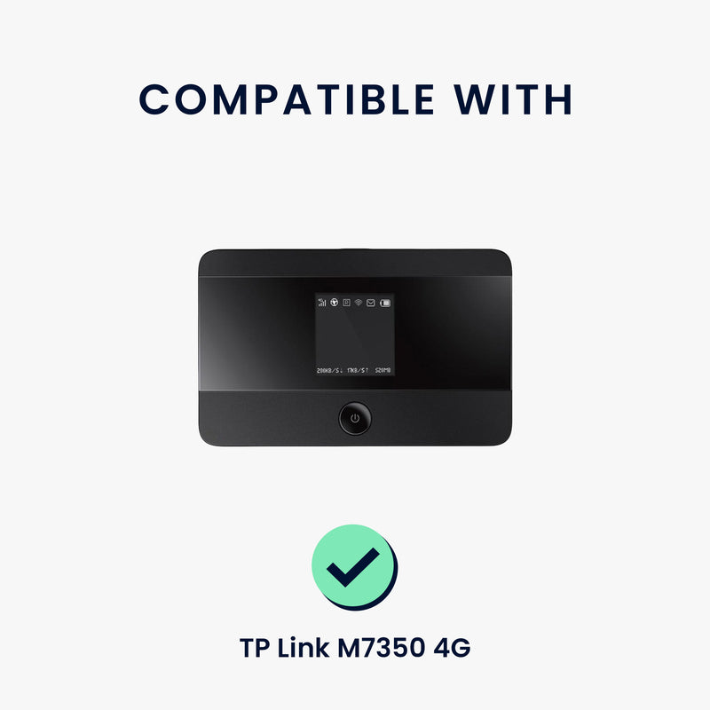 kwmobile Case Compatible with TP Link M7350 4G Case - Bag for Mobile Wi-Fi Router - Mobile Hotspot Cover - Wi-Fi Accessory
