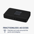 kwmobile Case Compatible with TP Link M7350 4G Case - Bag for Mobile Wi-Fi Router - Mobile Hotspot Cover - Wi-Fi Accessory