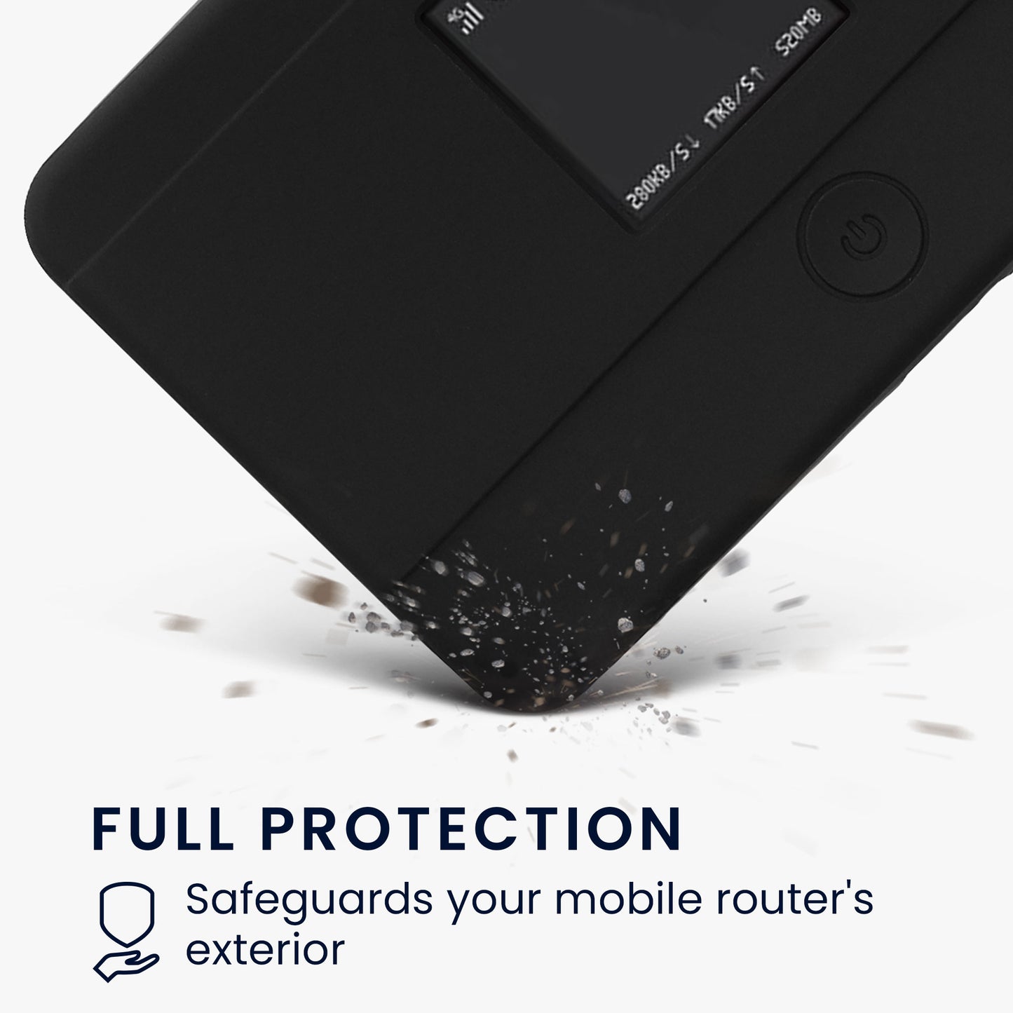kwmobile Case Compatible with TP Link M7350 4G Case - Bag for Mobile Wi-Fi Router - Mobile Hotspot Cover - Wi-Fi Accessory
