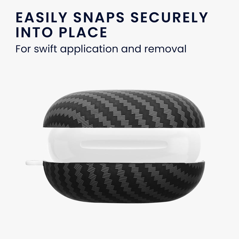 kwmobile Headphone Case compatible with Beats Fit Pro Case In-Ear Headphones Case in Aramid Look