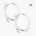 kwmobile Silicone Case for Samsung Galaxy Watch FE 40mm Protective Cover Fullbody Display Cover Set