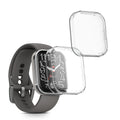 kwmobile 2x Schutzhülle kompatibel mit 22mm Amazfit Bip 6 / Bip 5 Unity / Bip 5 / GTS 3 / Balance 2 / Helio Strap Hülle - Fullbody Cover Set aus Silikon - Transparent Transparent  [dsg01]