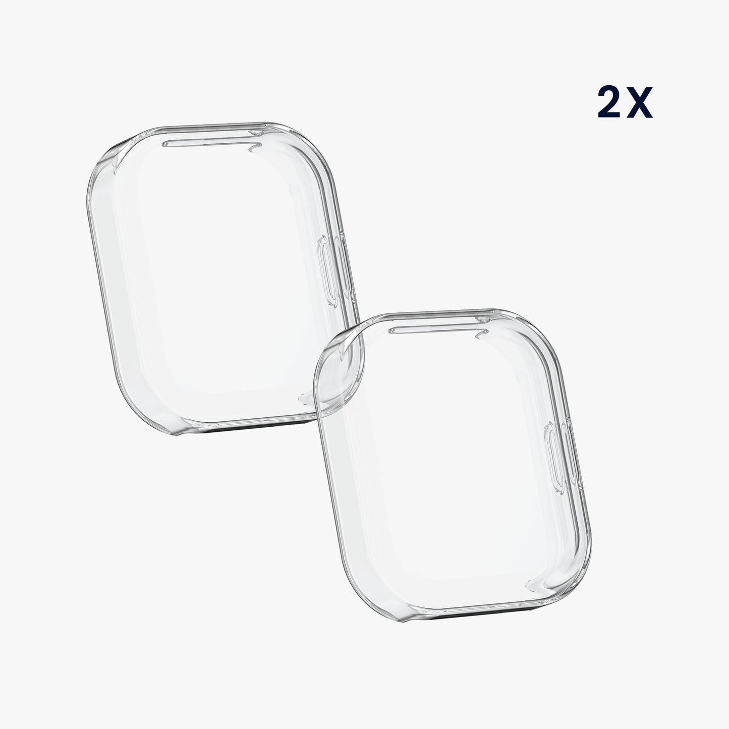 kwmobile Case for 22mm Amazfit Bip 6 / Bip 5 Unity / Bip 5 / GTS 3 / Balance 2 / Helio Strap Protective Case - Full Body Display Cover Set