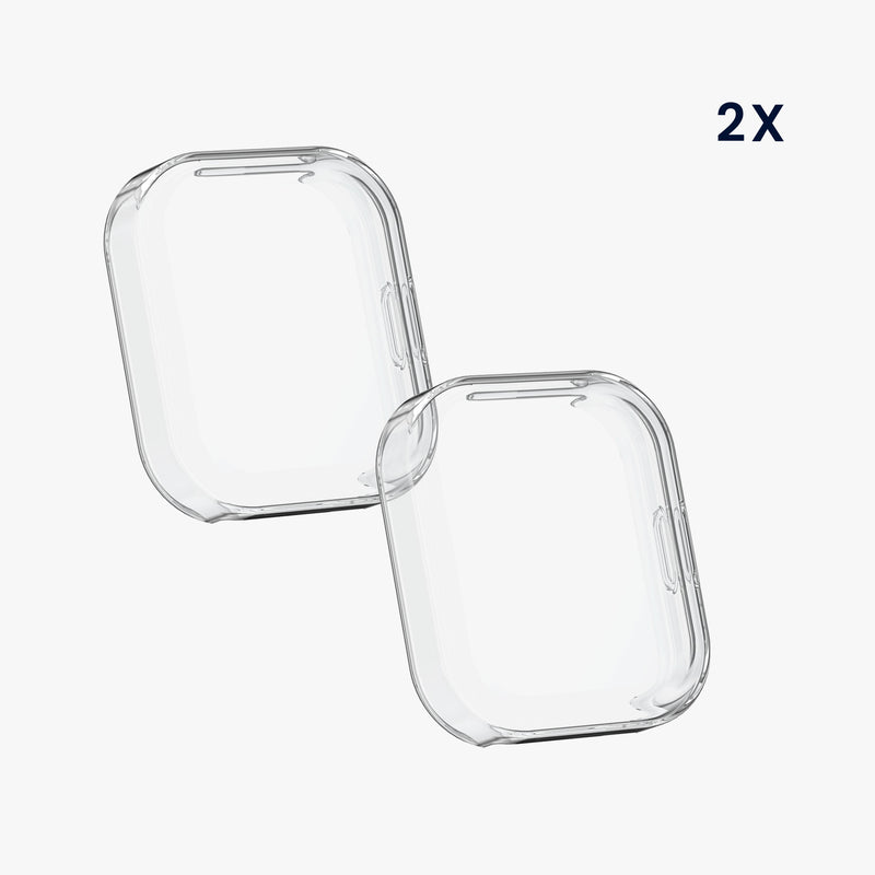 kwmobile Case for 22mm Amazfit Bip 6 / Bip 5 Unity / Bip 5 / GTS 3 / Balance 2 / Helio Strap Protective Case - Full Body Display Cover Set