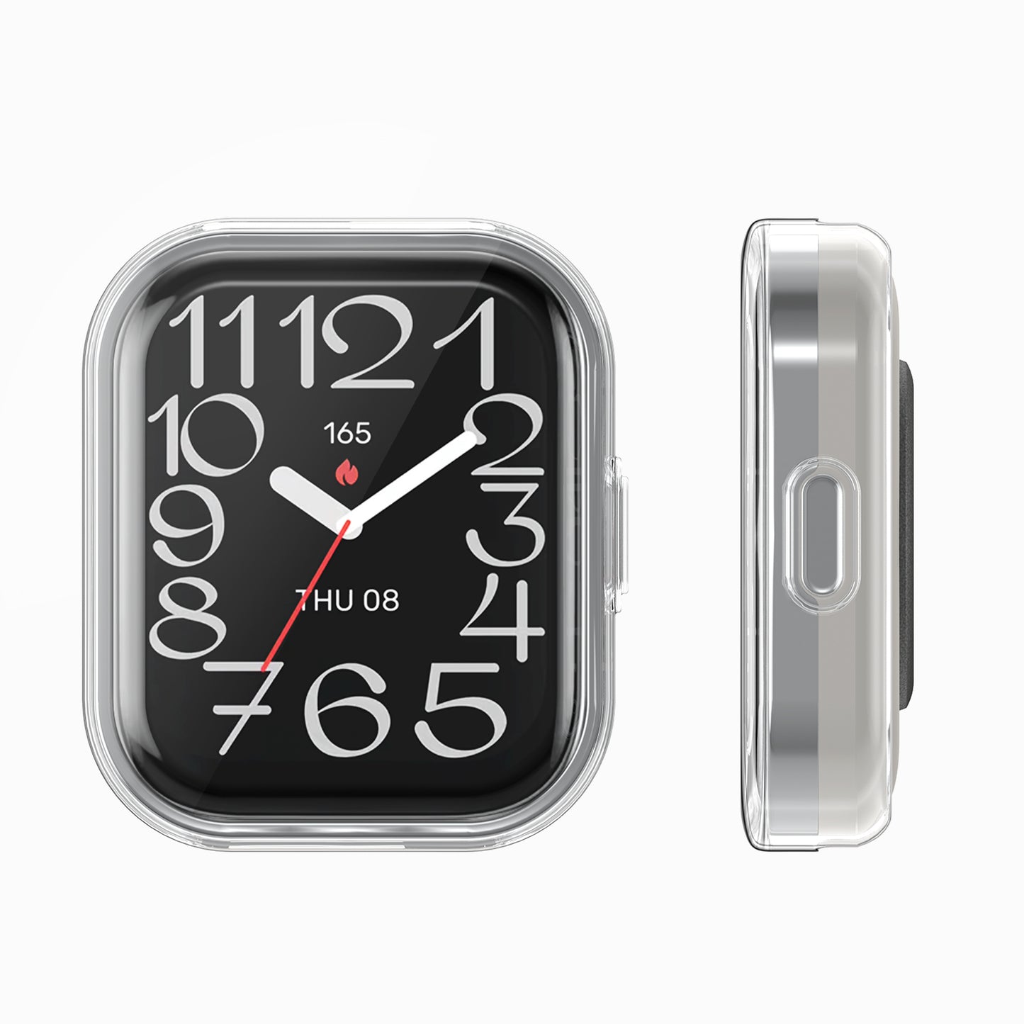 kwmobile Case for 22mm Amazfit Bip 6 / Bip 5 Unity / Bip 5 / GTS 3 / Balance 2 / Helio Strap Protective Case - Full Body Display Cover Set