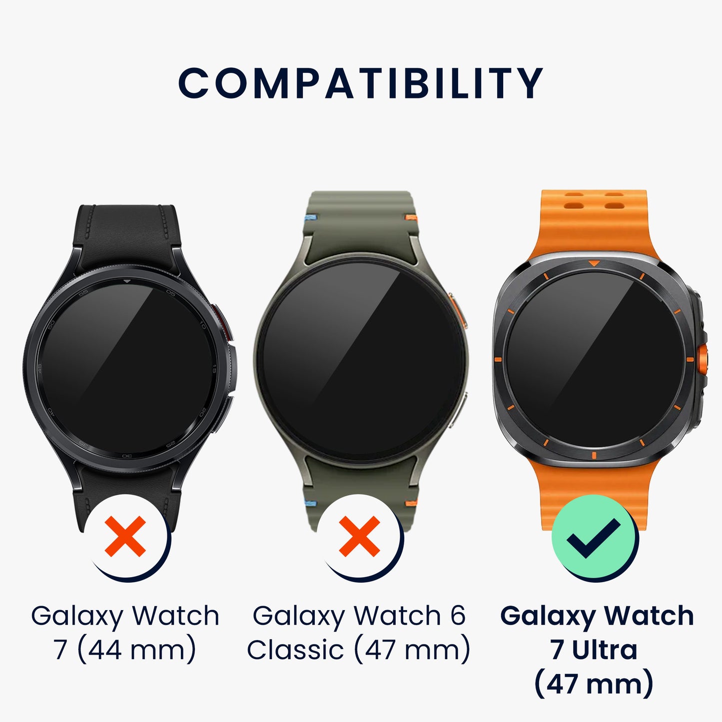 kwmobile Protective Ring compatible with Samsung Galaxy Watch Ultra 47mm Fitness Tracker