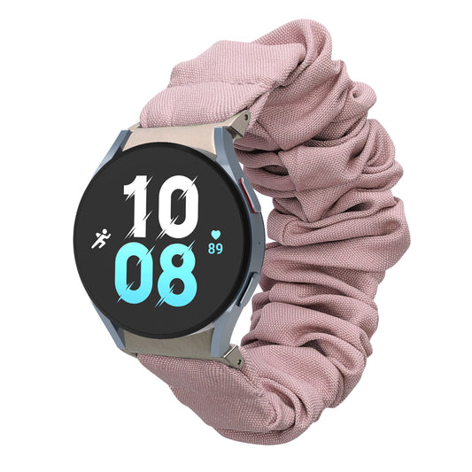 kwmobile Ersatz Armband kompatibel mit Samsung Galaxy Watch 4 / 5 / 6 Galaxy Watch 7 / FE - Smartwatch Scrunchie Haargummi Design Lavendel - Innenmaße 14 - 19 cm Lavendel  [dsg01]
