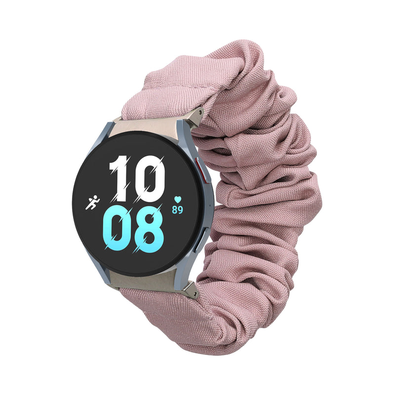 kwmobile Replacement Band compatible with Samsung Galaxy Watch Smartwatch Scrunchie Hair Tie Design Inner Dimensions 14 - 19 cm