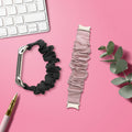 kwmobile Replacement Band compatible with Samsung Galaxy Watch Smartwatch Scrunchie Hair Tie Design Inner Dimensions 14 - 19 cm