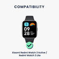 kwmobile Replacement Strap compatible with Xiaomi Redmi Watch 3 Active / Redmi Watch 3 Lite - Smartwatch Scrunchie Hair Tie Design - Inner Dimensions 14 - 19 cm
