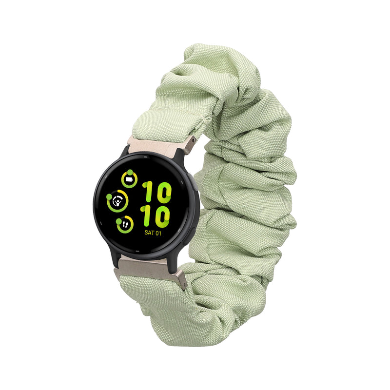 kwmobile Replacement Strap Compatible with Garmin vivoactive 6 / vivoactive 5 / active 5 - Smartwatch Scrunchie Hair Tie Design - Inner Dimensions 14 - 19 cm