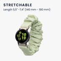 kwmobile Replacement Strap Compatible with Garmin vivoactive 6 / vivoactive 5 / active 5 - Smartwatch Scrunchie Hair Tie Design - Inner Dimensions 14 - 19 cm