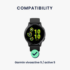 kwmobile Ersatz Armband kompatibel mit Garmin vivoactive 6 / vivoactive 5 / active 5 - Smartwatch Scrunchie Haargummi