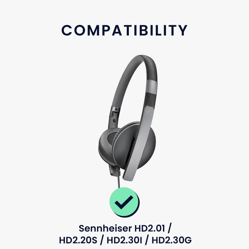 kwmobile Ear Pads for Sennheiser HD2.01 / HD2.20S / HD2.30I / HD2.30G Replacement Earpads Headphone Replacement Parts Over Ear Headphones