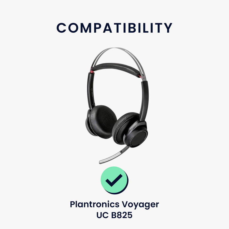 kwmobile Ear Pads for Plantronics Voyager UC B825 Earpads Replacement Ear Cushion Headphone Spares Headset Replacement Pads Over-Ear Headphones