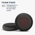 kwmobile Ear Pads for Plantronics Voyager UC B825 Earpads Replacement Ear Cushion Headphone Spares Headset Replacement Pads Over-Ear Headphones