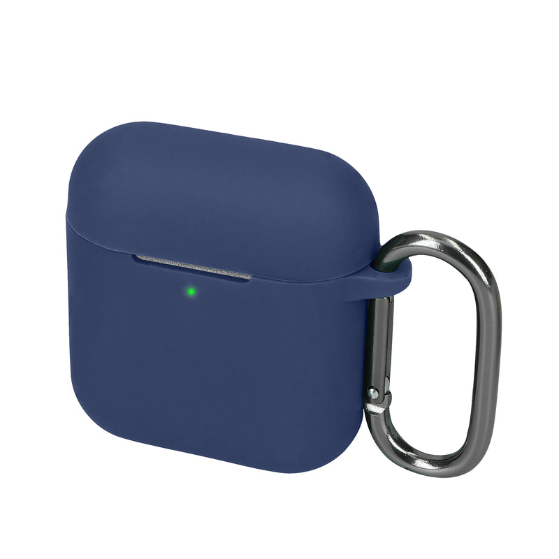 kwmobile Hülle kompatibel mit Marshall Minor IV / Minor 4 Kopfhörer - Silikon Schutzhülle Etui Case Cover Schoner in Dunkelblau Dunkelblau  