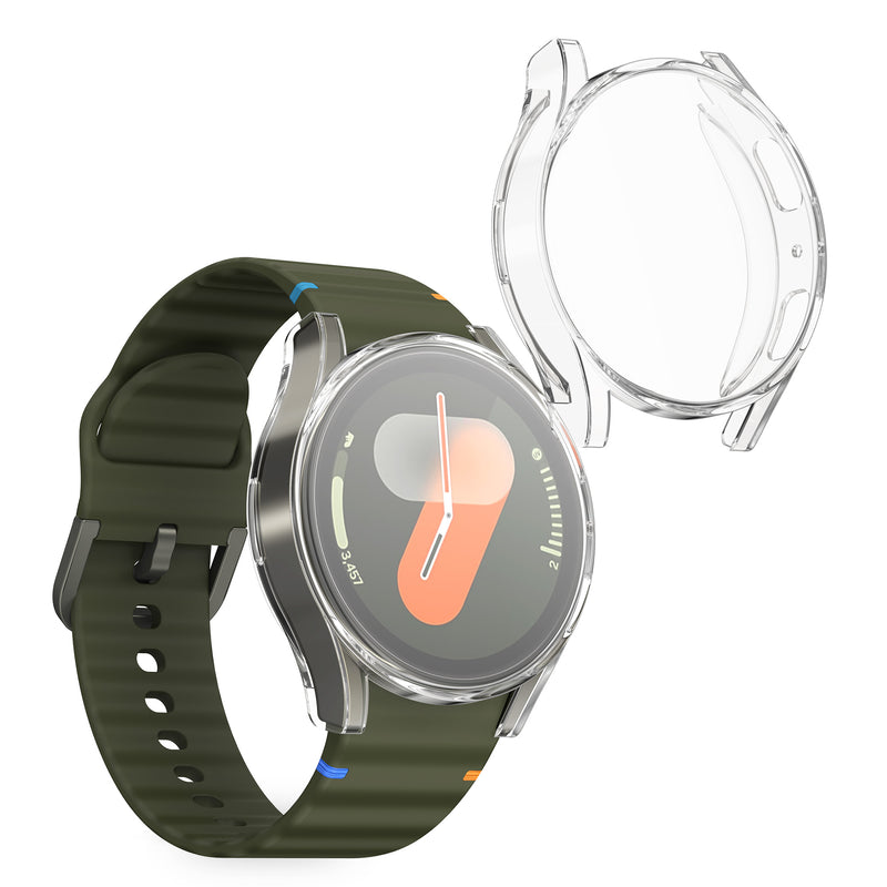 kwmobile Silicone Case for Samsung Galaxy Watch 7 40mm Protective Full-Body Display Cover Set