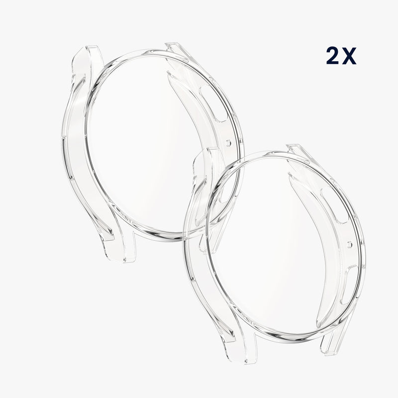 kwmobile Silicone Case for Samsung Galaxy Watch 7 40mm Protective Full-Body Display Cover Set