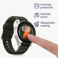 kwmobile Glass Case for Samsung Galaxy Watch 7 40mm Protective Cover Fullbody Fitness Tracker Case Set