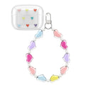 kwmobile Hülle kompatibel mit Sony LinkBuds S Case mit Schlaufe - TPU Silikon Schutzhülle Cover Kopfhörer Transparent Mehrfarbig Transparent  [dsg01]