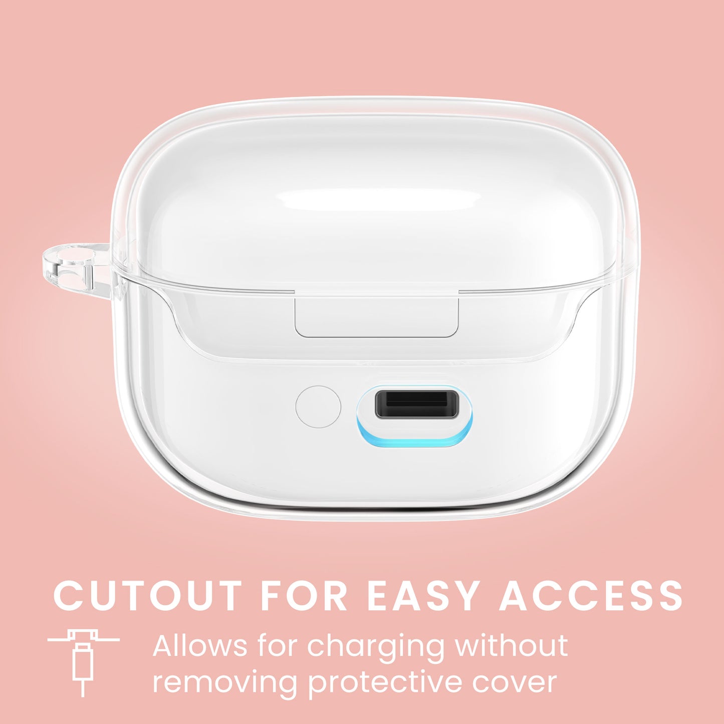 kwmobile Case Compatible with Sony LinkBuds S with Loop