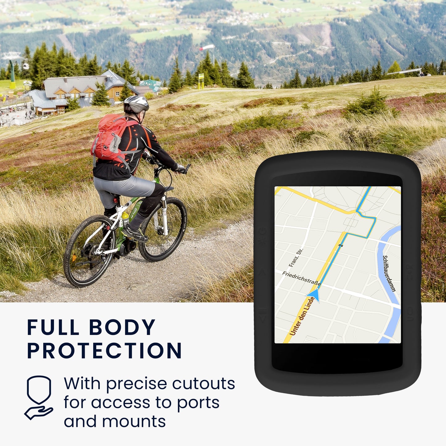 kwmobile Case Compatible with Bryton Rider 460 / R460 - Protective Cover