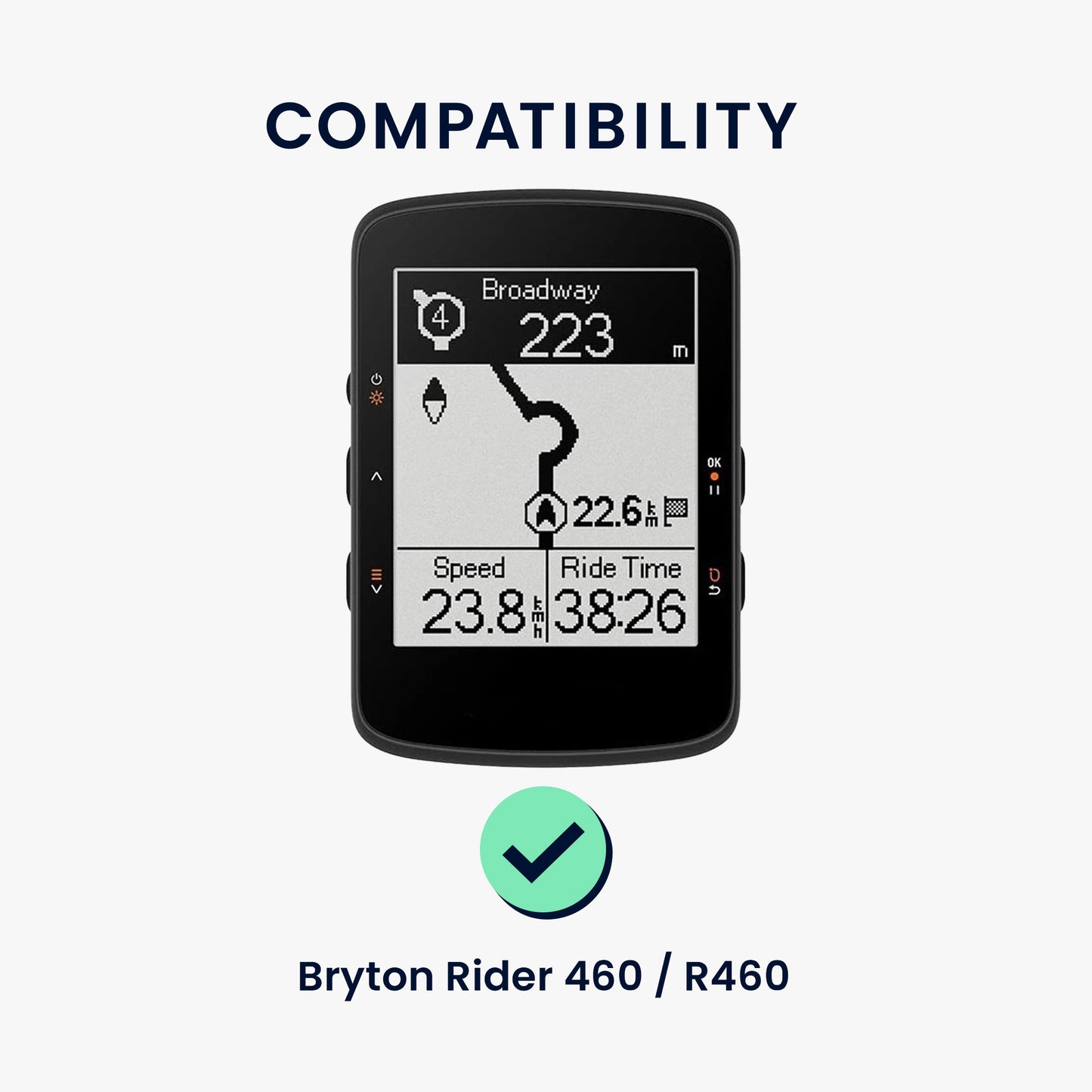 kwmobile Case Compatible with Bryton Rider 460 / R460 - Protective Cover