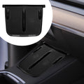 kwmobile Kabellose Ladegerät Panel Schutzabdeckung für Tesla Model Y / Model 3 - Auto Charging Pad Matte - Silikon Cover Handy Pad Schwarz Schwarz  