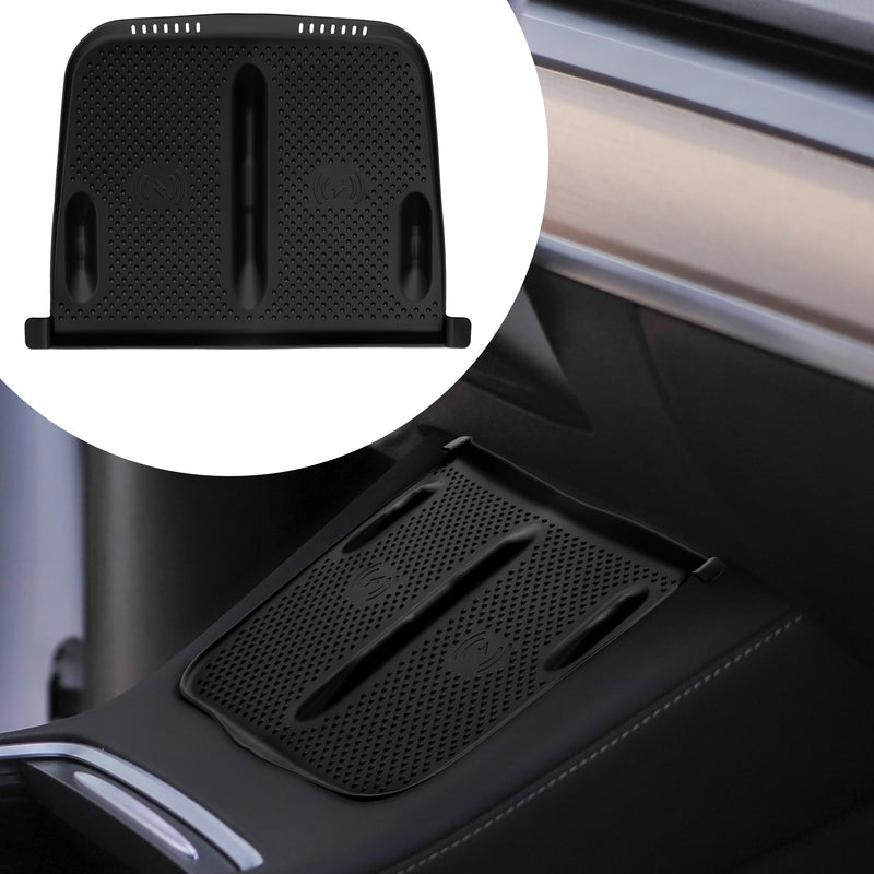 kwmobile Wireless Charger Panel Protective Cover for Tesla Model Y / Model 3 - Car Charging Pad Mat - Cover Phone Pad