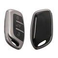 kwmobile Car Key Case compatible with MG 3-Button ZS MG4 MG5 MG6 - Silicone Cover Key Shell