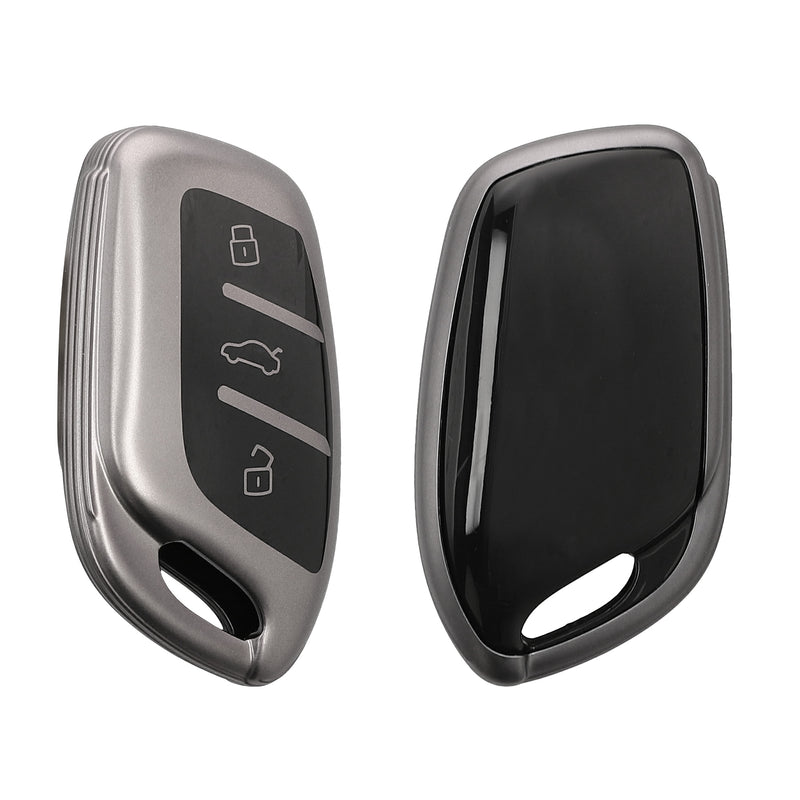 kwmobile Car Key Case compatible with MG 3-Button ZS MG4 MG5 MG6 - Silicone Cover Key Shell