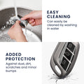 kwmobile Car Key Case compatible with MG 3-Button ZS MG4 MG5 MG6 - Silicone Cover Key Shell