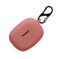 kwmobile Silikon Case für JBL Wave Beam / Beam 2 / Wave 200TWS Hülle - Kopfhörer Schutzhülle mit Karabiner - Geprägtes Muster Dark Rose Dark Rose  [dsg01]
