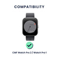 kwmobile Watch Strap for CMF Watch Pro 2 / Watch Pro 1 Bracelet Fitness Tracker Band Set Replacement Strap Smartwatch